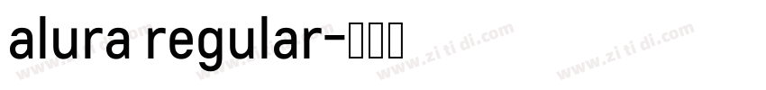 alura regular字体转换